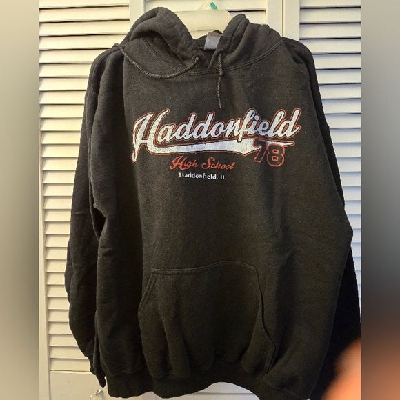 Gildan Black Hoodie with Haddonfield High School Design - Picture 2 of 6